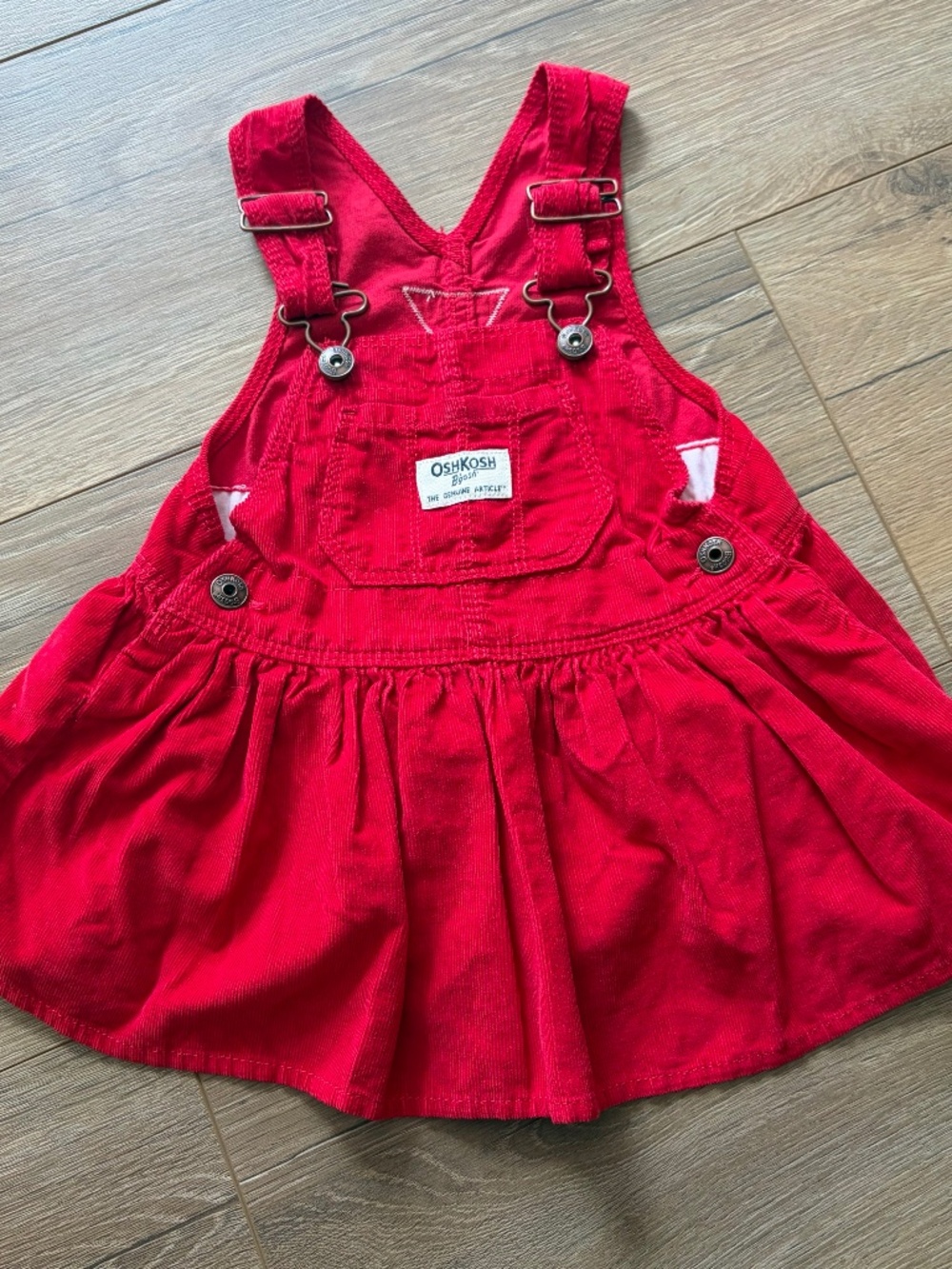 OshKosh Red Overalls size 12M